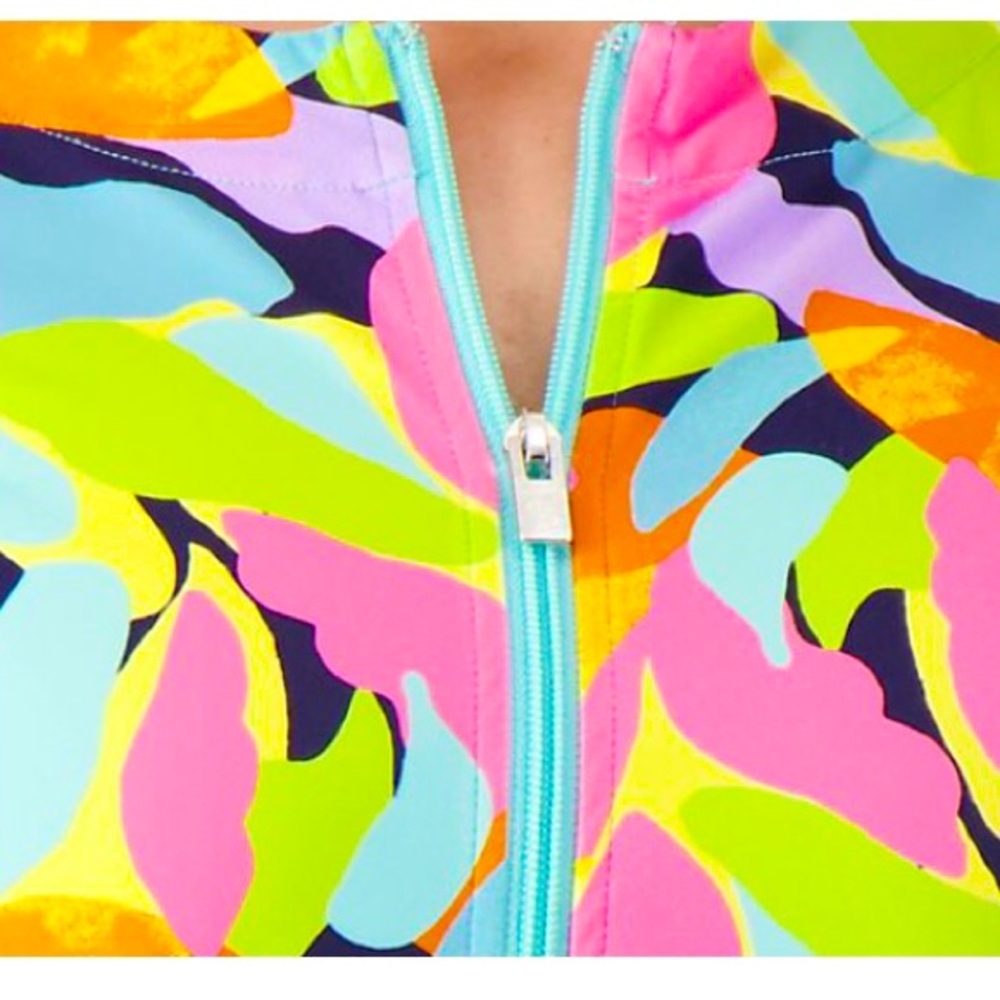 Sport Savvy Colorful Abstract Print Jacket - Picture 2 of 8